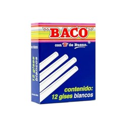 Gises Blancos Baco Con 12 Piezas