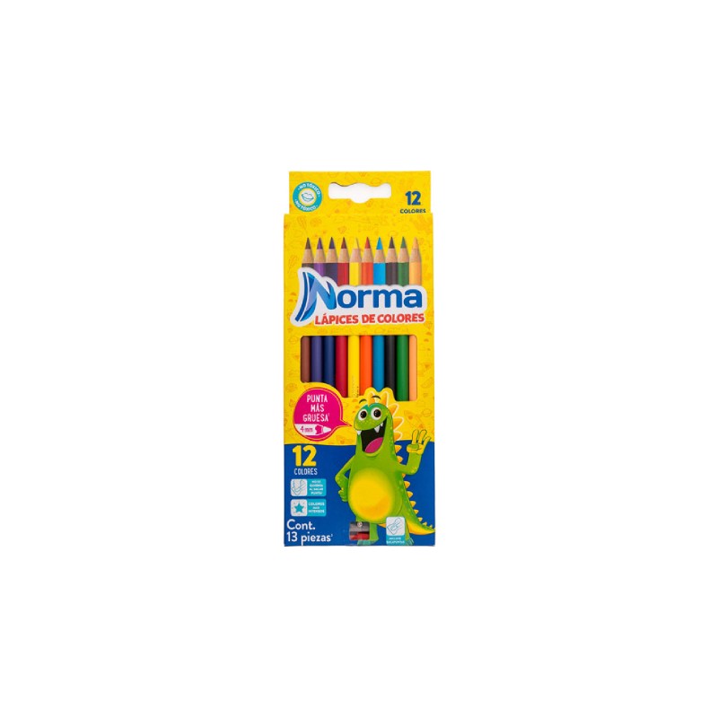 Lápices De Colores Norma 547072 Largos c/12