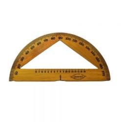 Transportador de madera 180° grados Chávez