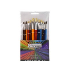 Juego de 12 pinceles surtido Rodart
