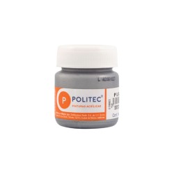Pintura acrílica Politec metálica L700 30ml plata