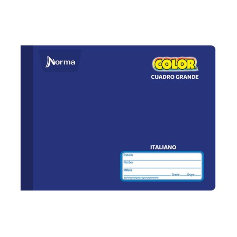 Cuaderno Cosido froma italiana 100hjs C-7 Norma Color 581298