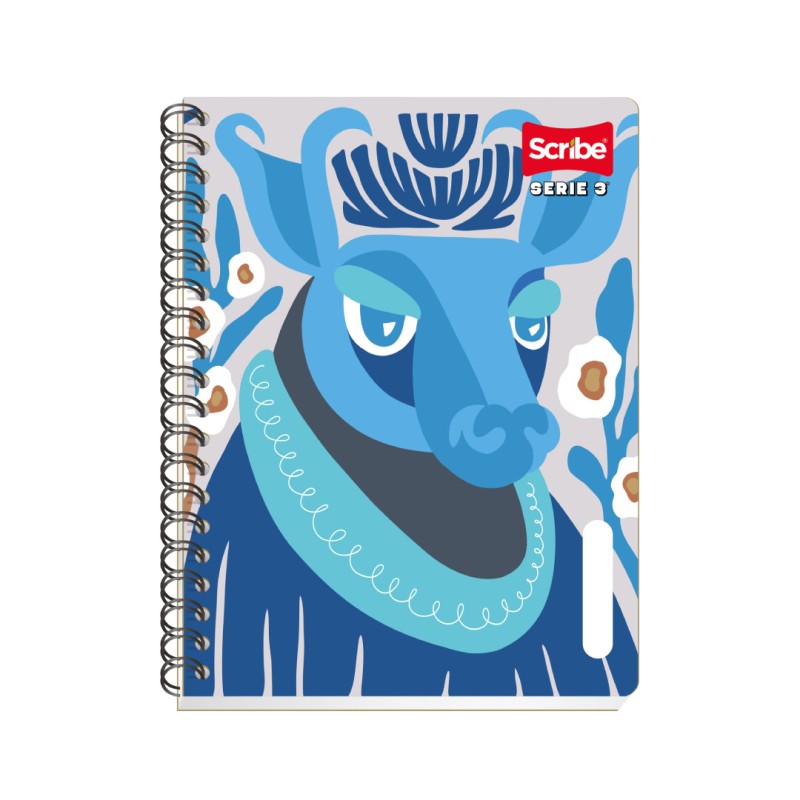 Libreta Profesional Doble Arillo cuadro 7mm 100 hjs Serie 3 Scribe