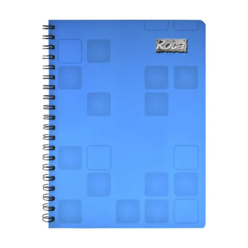 Libreta Profesional Doble Espiral 100hjs Roca Cuadro 7mm