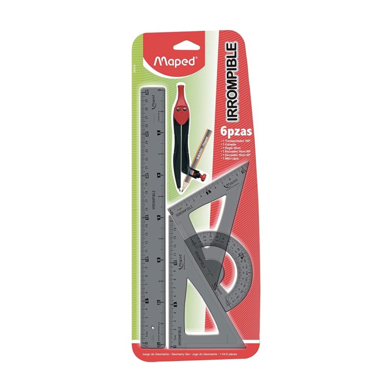 Juego de geometría irrompible maped con 6pz