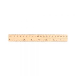 Regla de Madera 20 cm Marca Chávez
