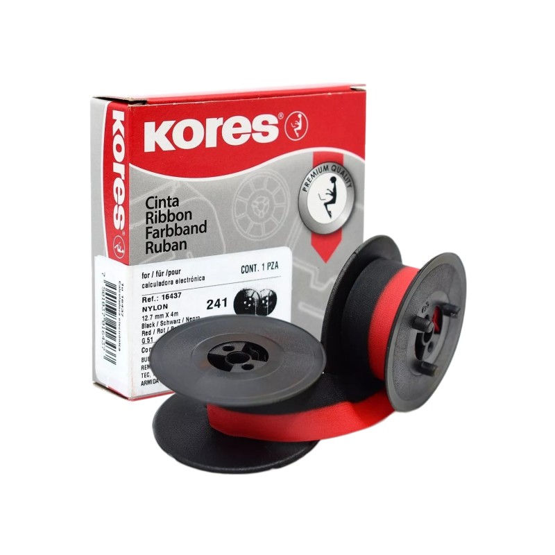 Cinta para calculadora Kores mod. 241 bicolor