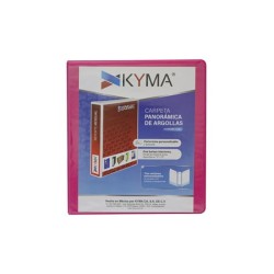 Carpeta Rosa Mexicano t/carta 1? arillo en «O» Kyma