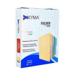 Folder carta crema marca kyma c/100pz