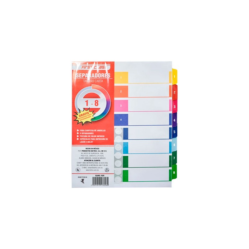 Separadores dietrix c/8 divisiones.